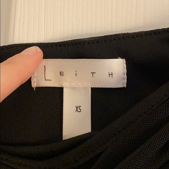 Leith Black Ruched Mini Dress - Picture 4 of 4